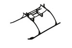 EFLH2222 Landing Skid and Battery Mount Set: BMCX